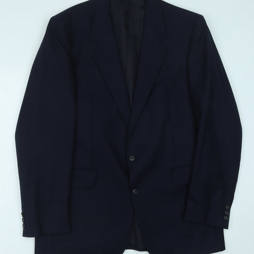 Preworn Mens Blue Viscose Jacket Blazer Size 42