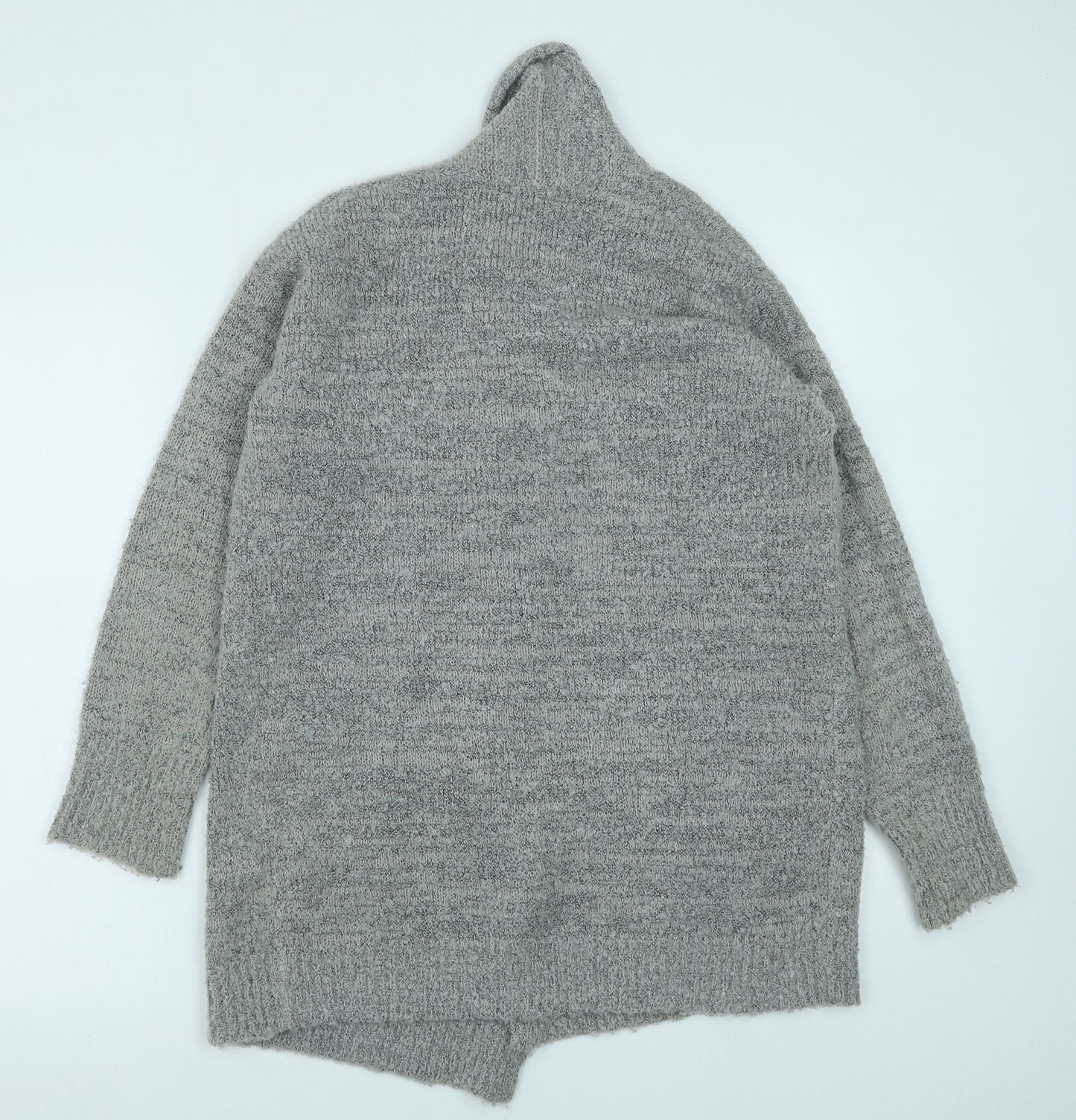 FOREVER 21 Womens Grey V-Neck Acrylic Cardigan Jumper Size M