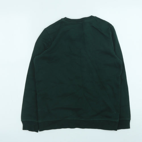 F&F Boys Green Cotton Pullover Sweatshirt Size 10-11 Years Pullover