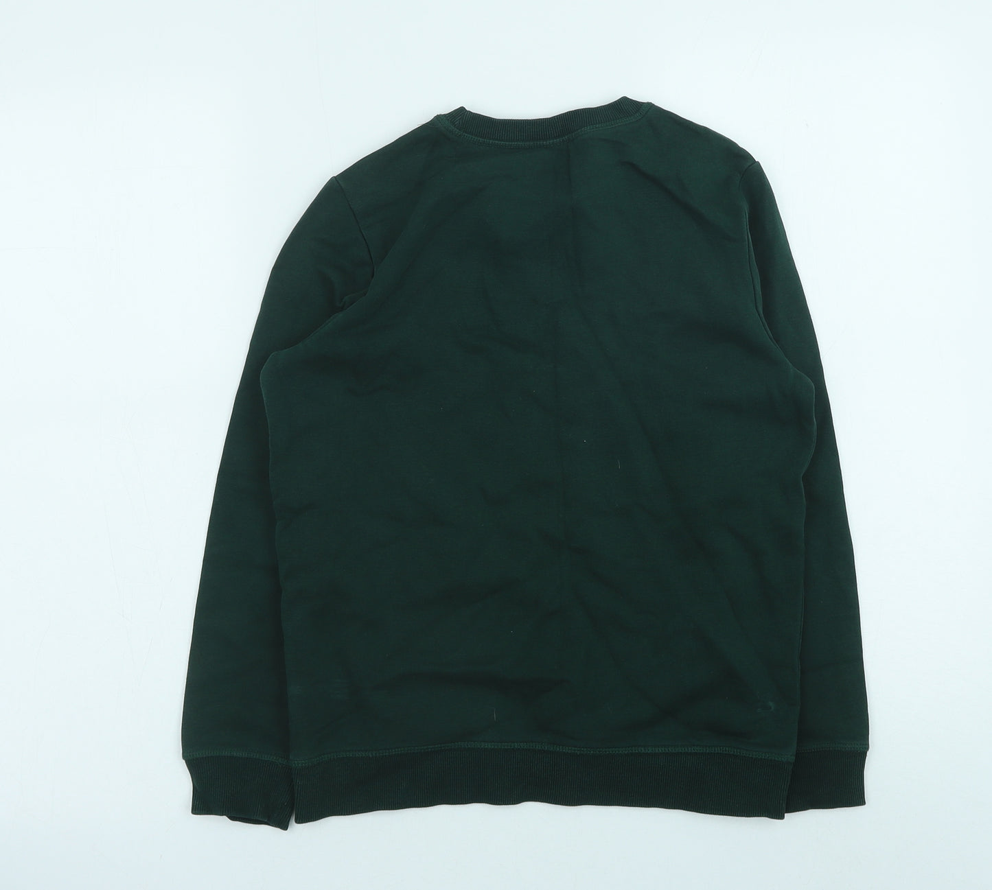 F&F Boys Green Cotton Pullover Sweatshirt Size 10-11 Years Pullover