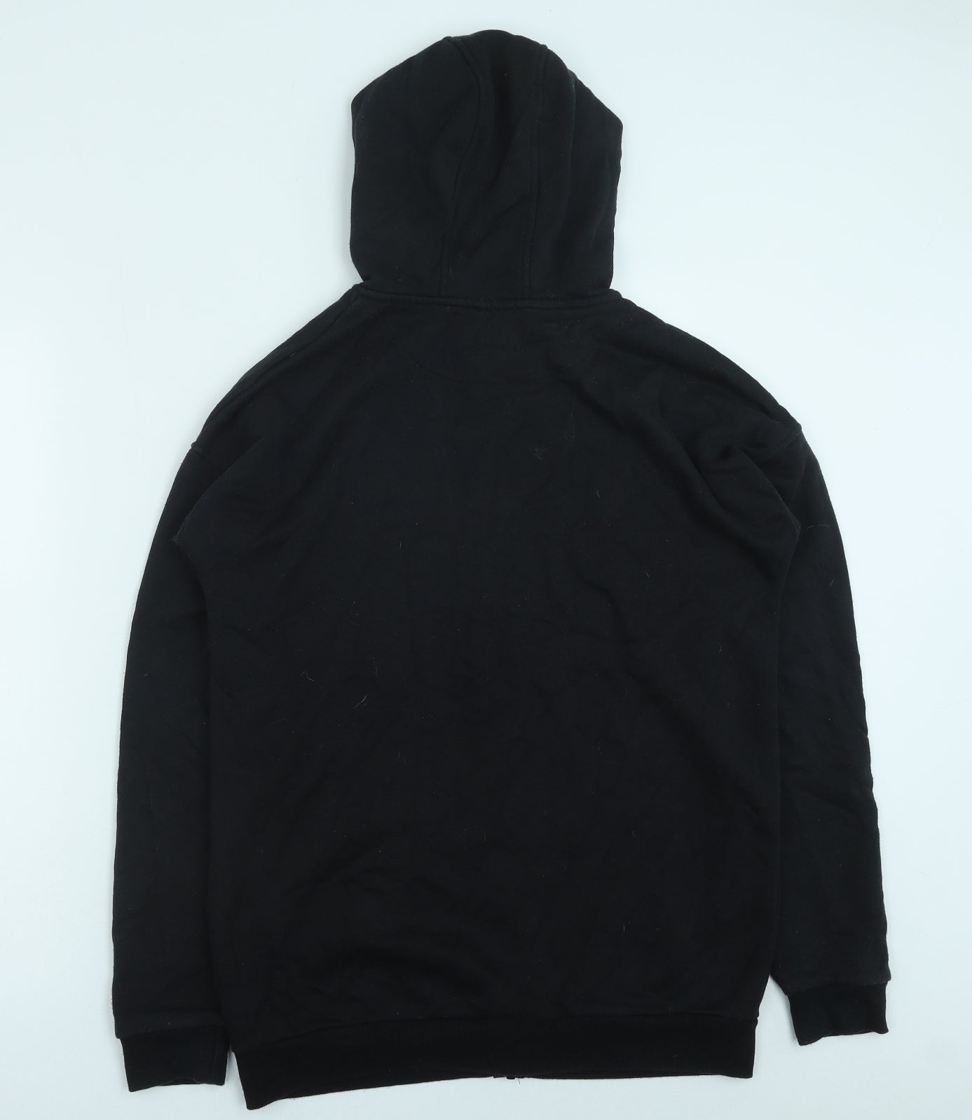 Primark Boys Black Polyester Full Zip Hoodie Size 14-15 Years Zip