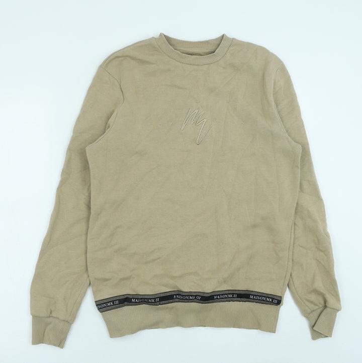 River Island Mens Brown Cotton Pullover Sweatshirt Size S