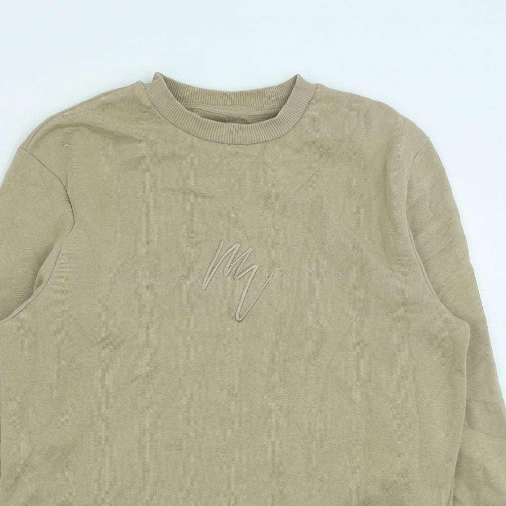 River Island Mens Brown Cotton Pullover Sweatshirt Size S