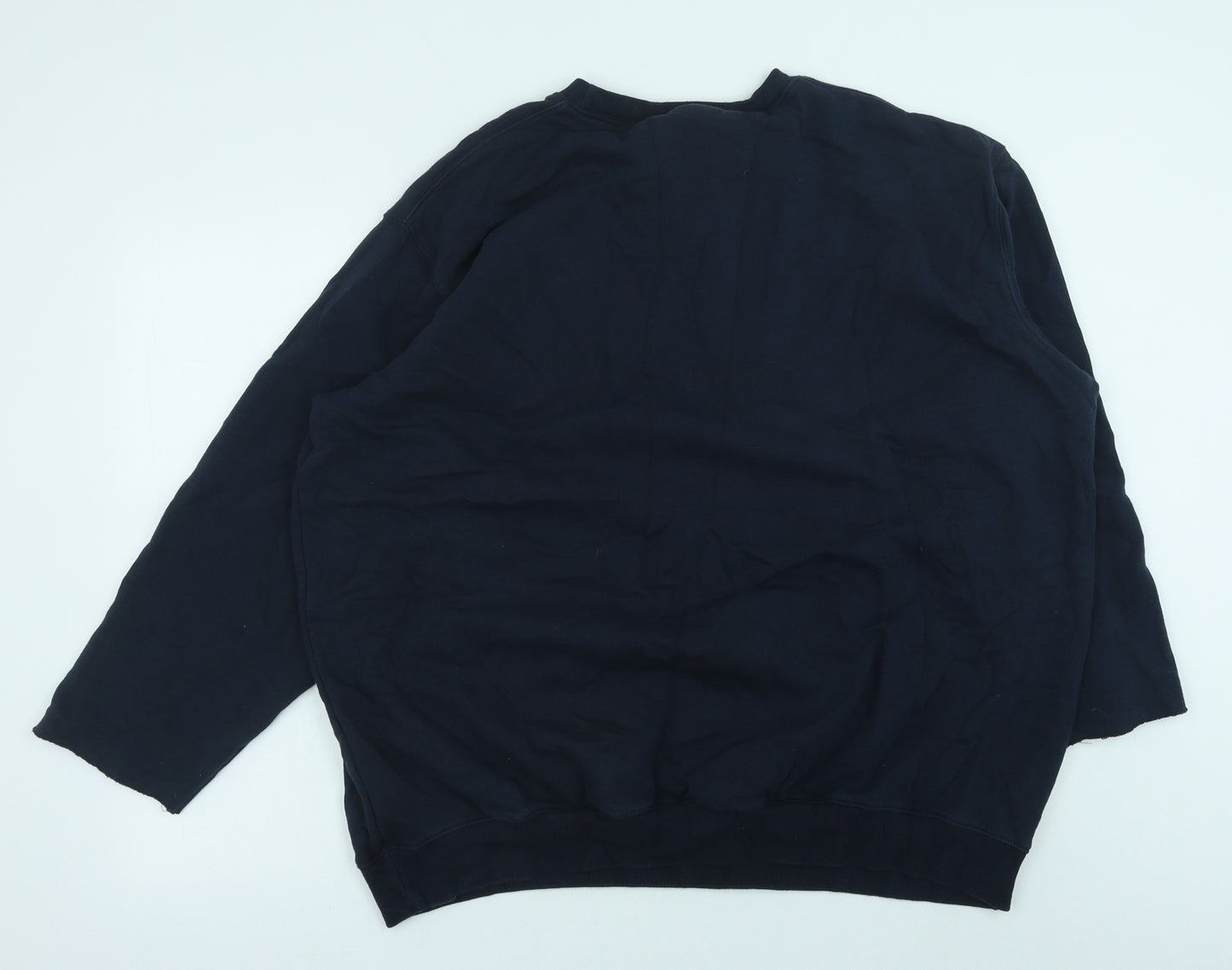Cotton Traders Mens Black Cotton Pullover Sweatshirt Size 4XL