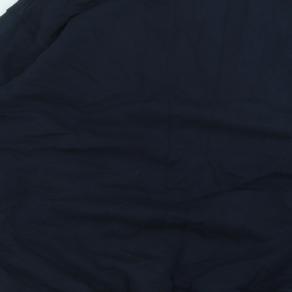 Cotton Traders Mens Black Cotton Pullover Sweatshirt Size 4XL