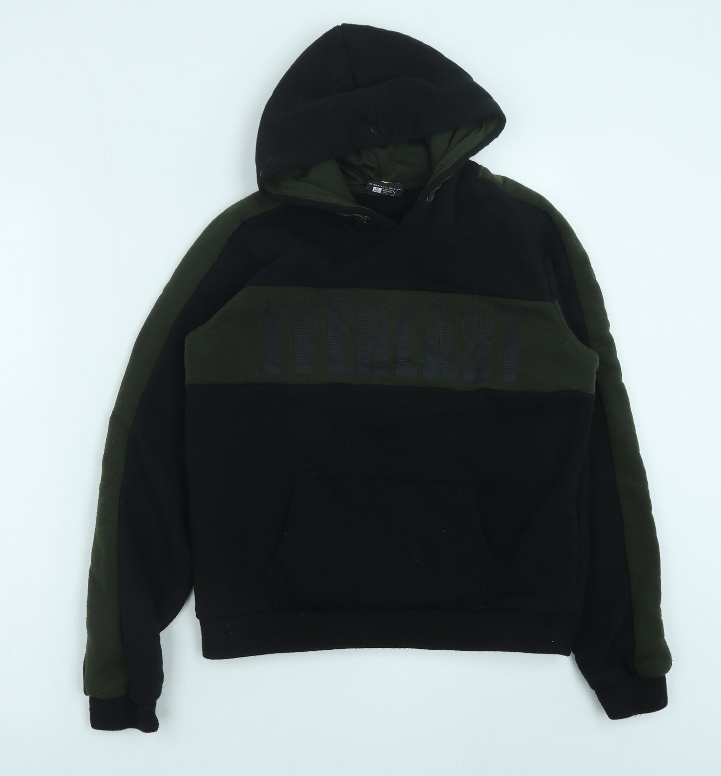 Everlast Boys Black Polyester Pullover Hoodie Size 13 Years Pullover