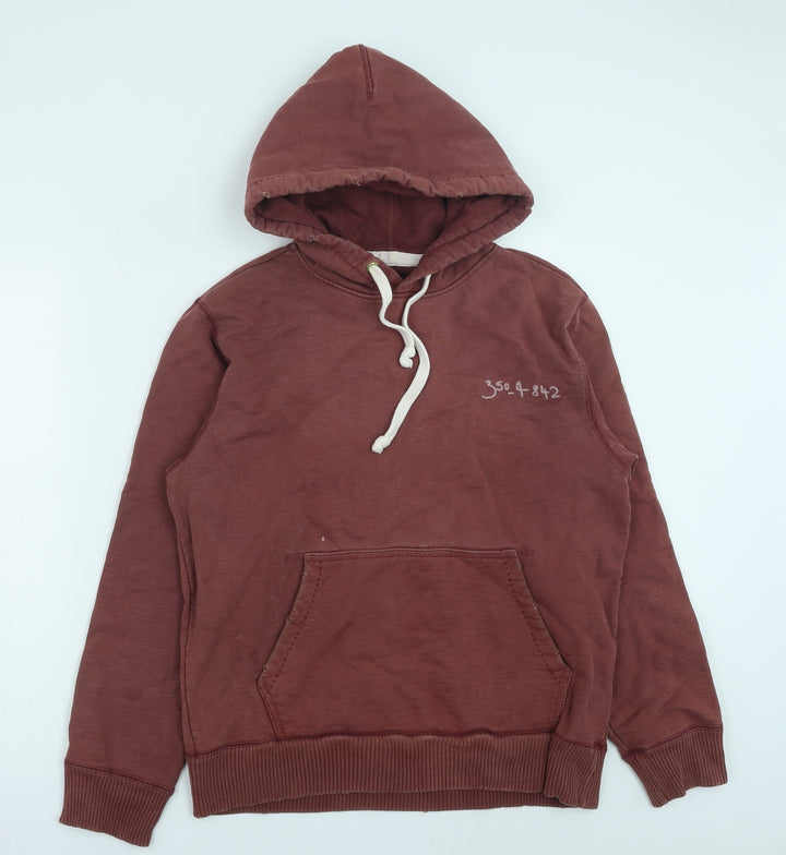 Jack Wills Womens Pink Cotton Pullover Hoodie Size 8 Pullover