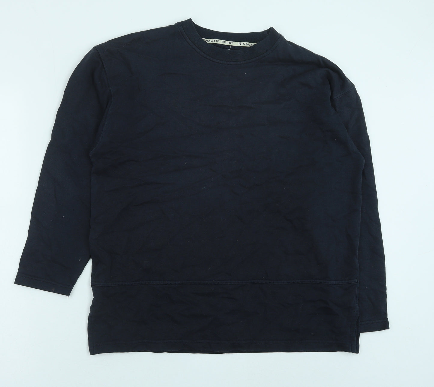 Marks and Spencer Womens Blue Cotton Pullover Sweatshirt Size 14 Pullover