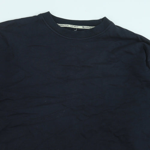Marks and Spencer Womens Blue Cotton Pullover Sweatshirt Size 14 Pullover