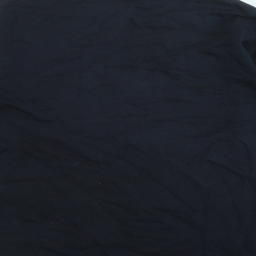Marks and Spencer Womens Blue Cotton Pullover Sweatshirt Size 14 Pullover