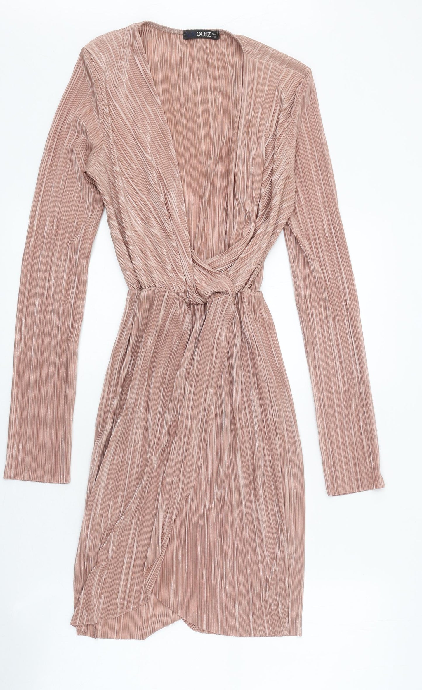 Quiz Womens Pink Viscose Fit & Flare Size 12 Sweetheart Pullover