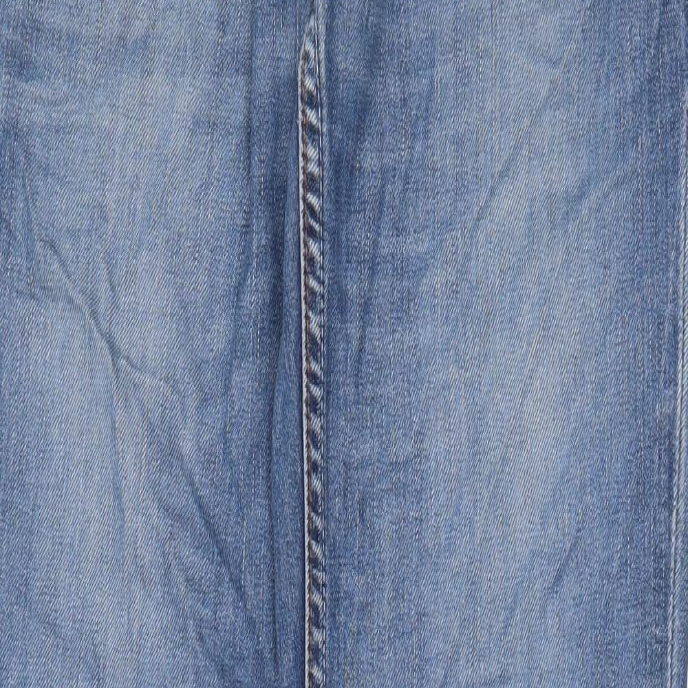 Levi's Womens Blue Cotton Bootcut Jeans Size 28 in Regular Zip