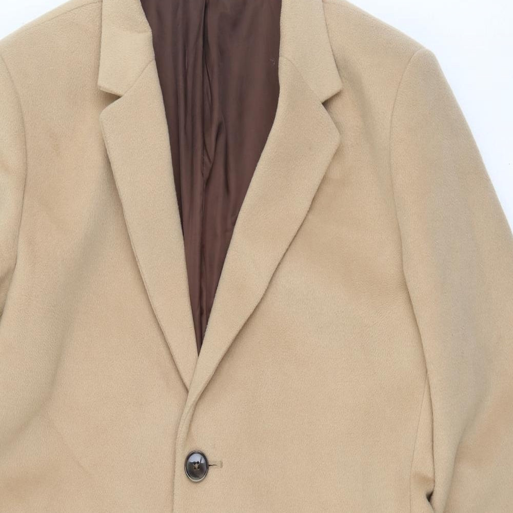 Primark Womens Beige Overcoat Coat Size XL Button