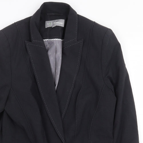 Marks and Spencer Womens Grey Jacket Size 14 Button