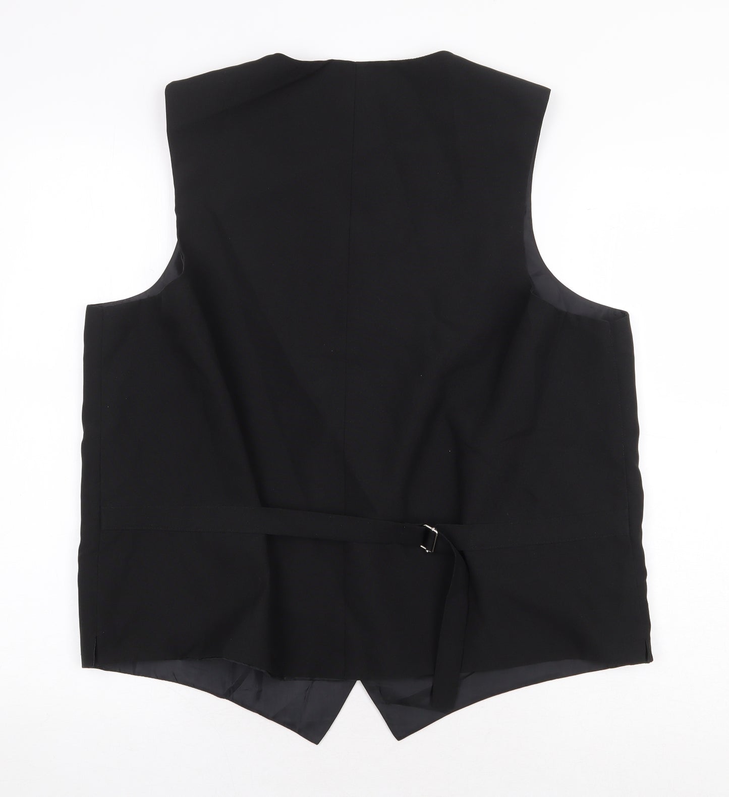 Denny's Mens Black Polyester Jacket Suit Waistcoat Size L
