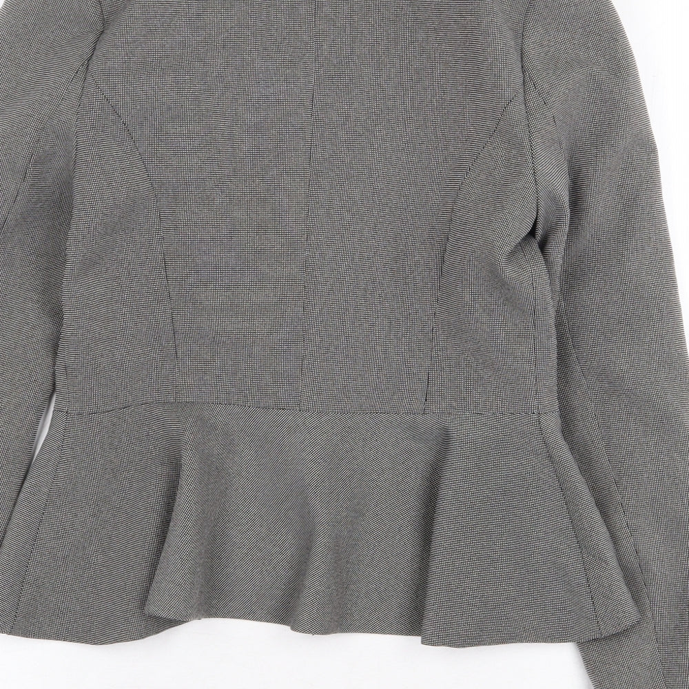 New Look Womens Grey Jacket Size 8 Button