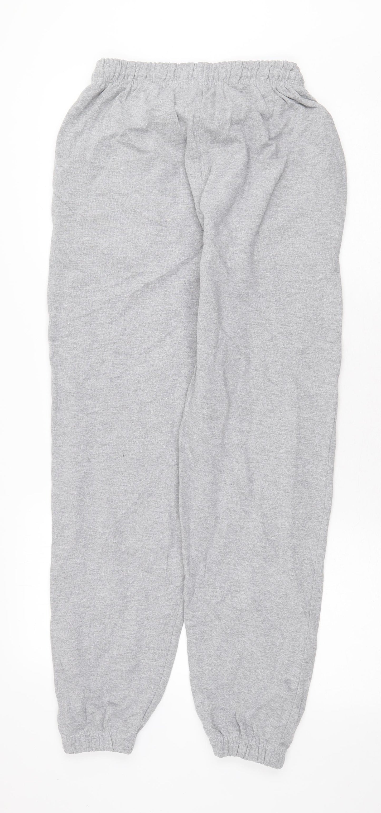 Boohoo Mens Grey Polyester Jogger Trousers Size S Regular Drawstring