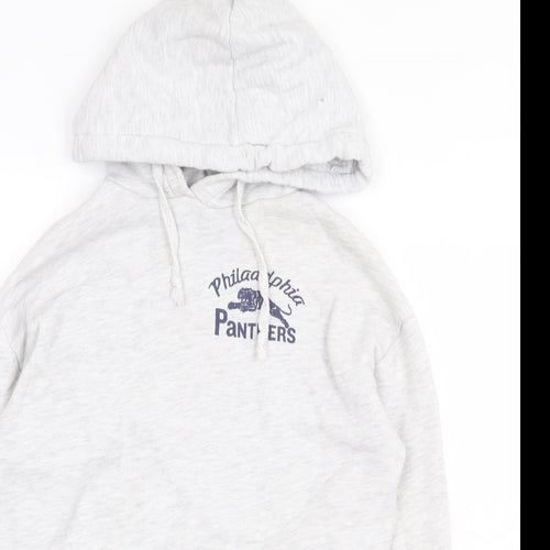 Topshop Womens Grey Polyester Pullover Hoodie Size 4 Pullover - Philadelphia Panthers