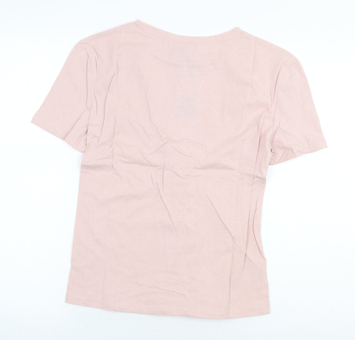 Eight Paris Womens Purple 100% Cotton Basic T-Shirt Size S Round Neck