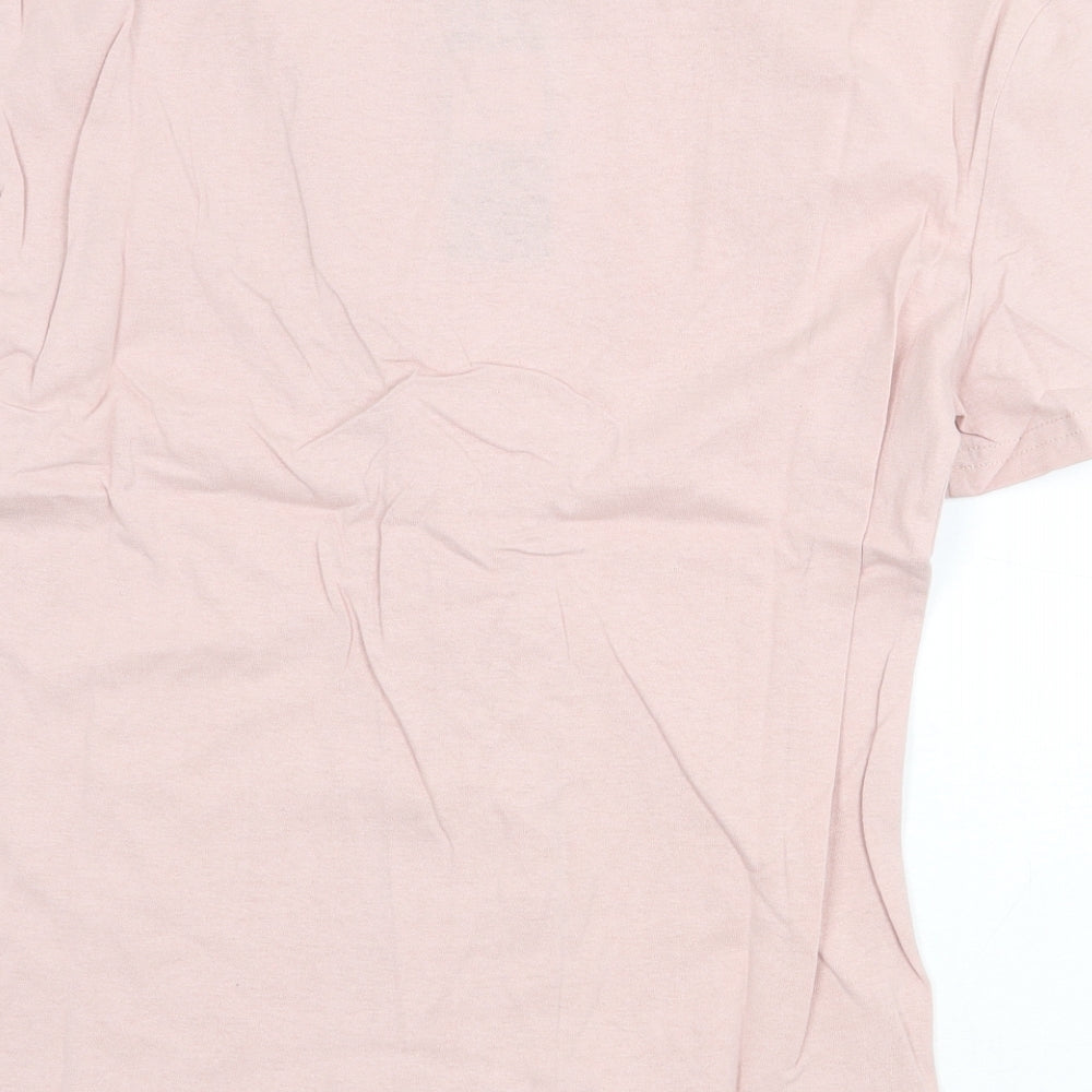 Eight Paris Womens Purple 100% Cotton Basic T-Shirt Size S Round Neck