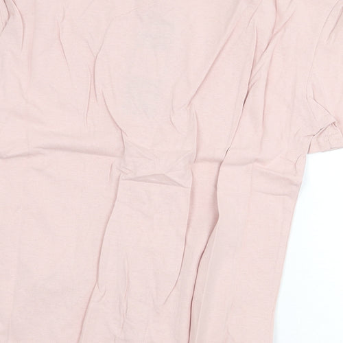 Eight Paris Womens Pink 100% Cotton Basic T-Shirt Size M Round Neck