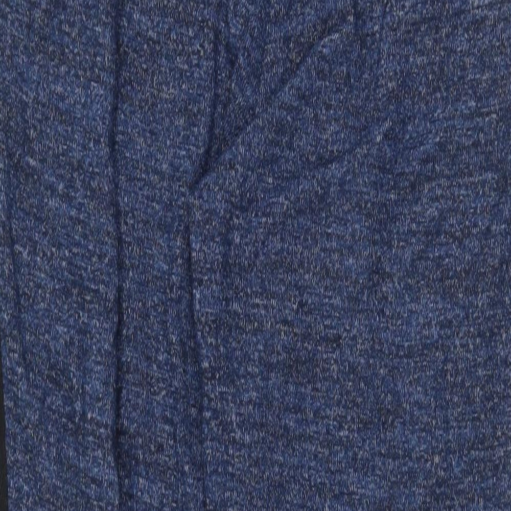 Marks and Spencer Womens Blue Polyester Jogger Trousers Size 14 Regular Tie