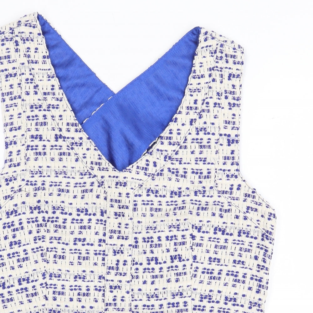 Drole De Copine Womens Multicoloured Polyester Basic Tank Size S V-Neck