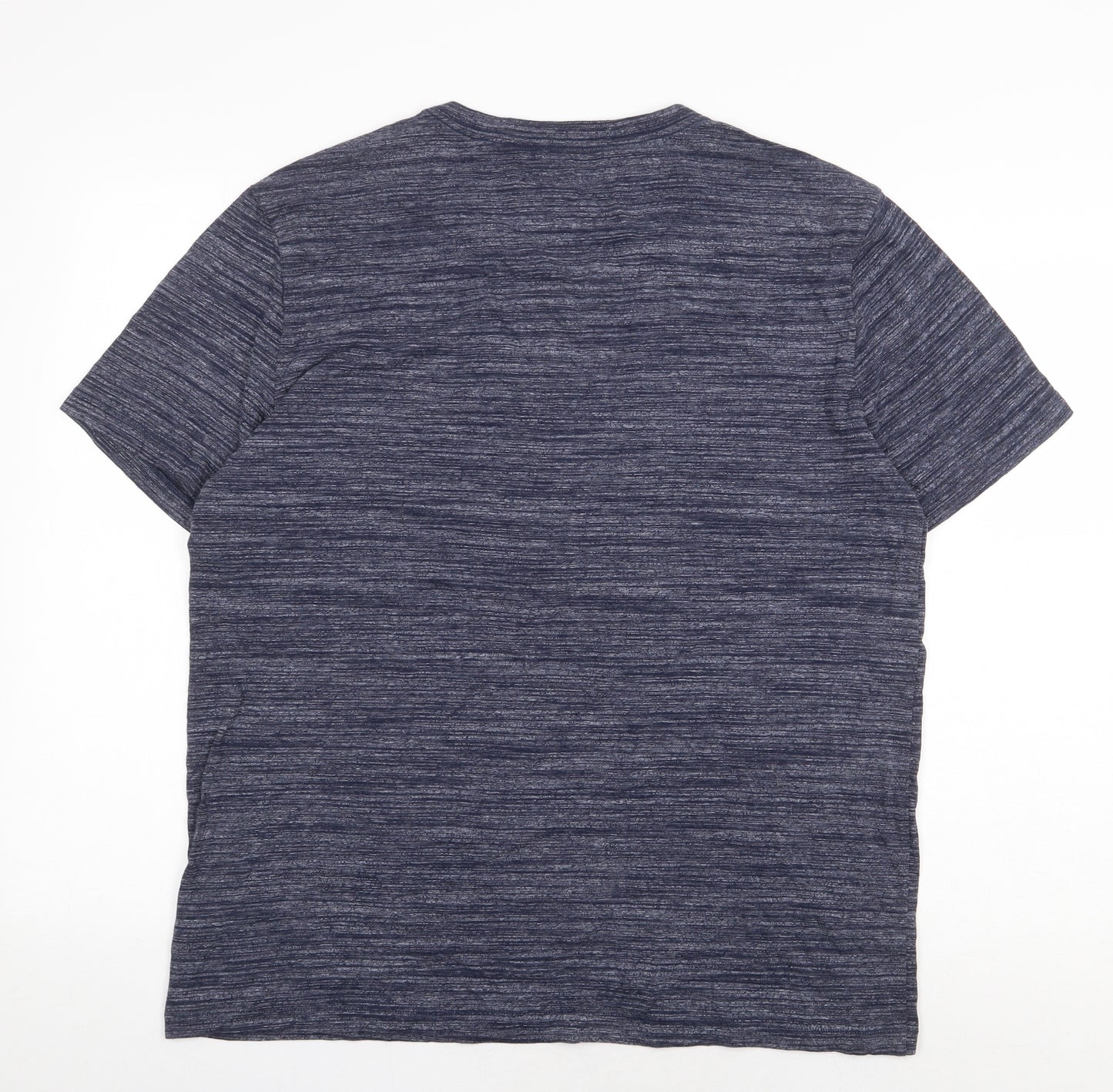 Gap Mens Blue Cotton T-Shirt Size L V-Neck