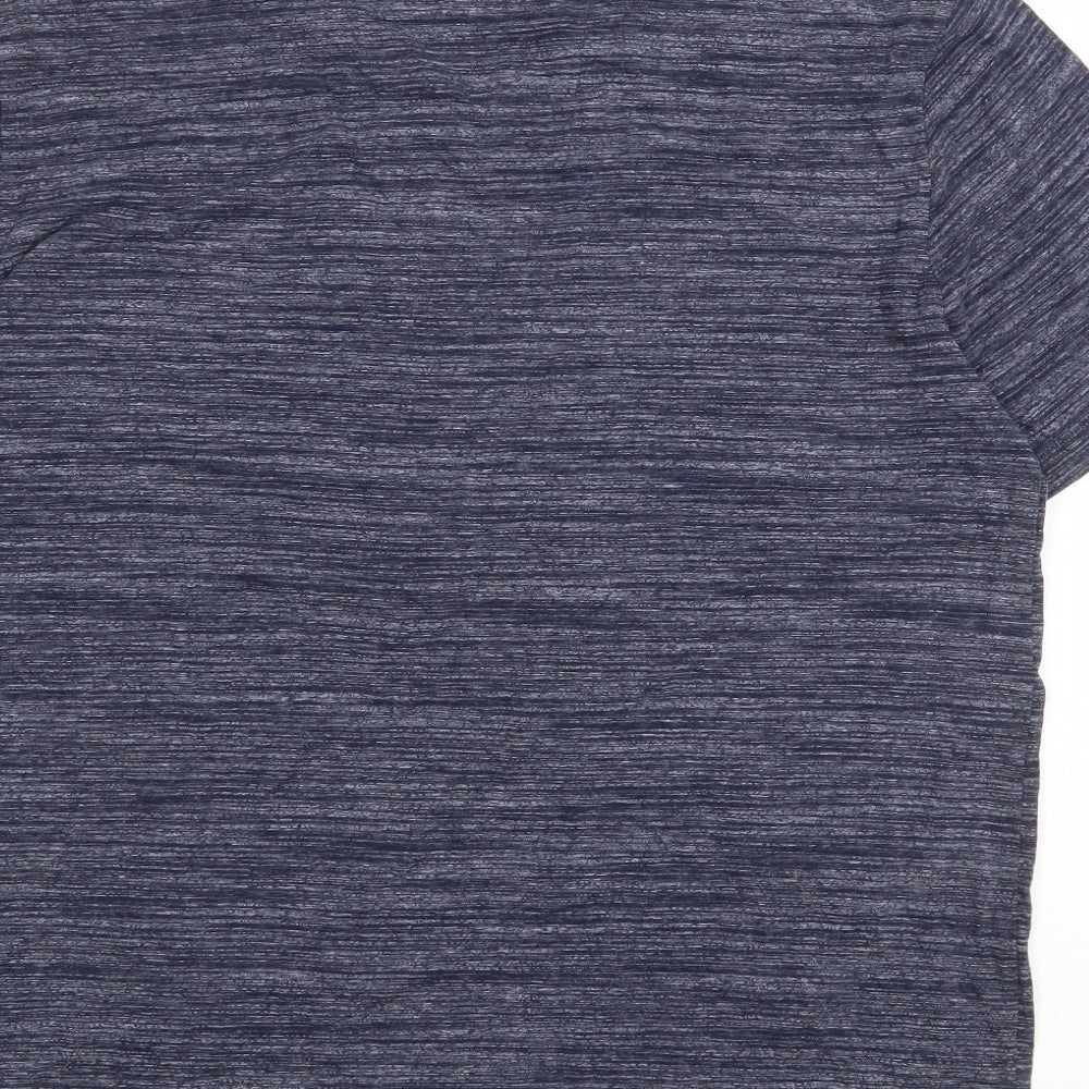 Gap Mens Blue Cotton T-Shirt Size L V-Neck