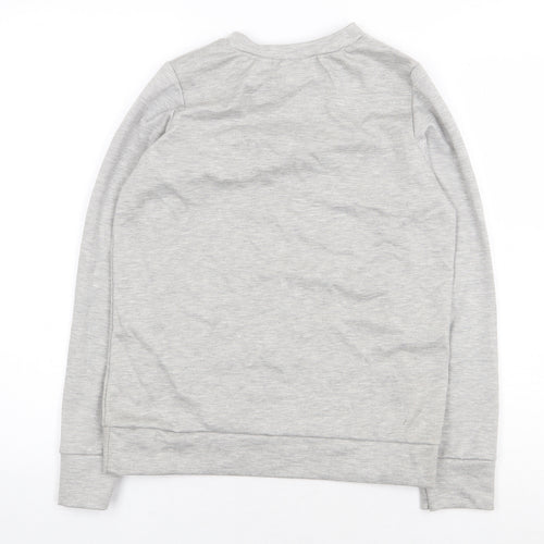 Juliet Womens Grey Polyester Pullover Sweatshirt Size S Pullover