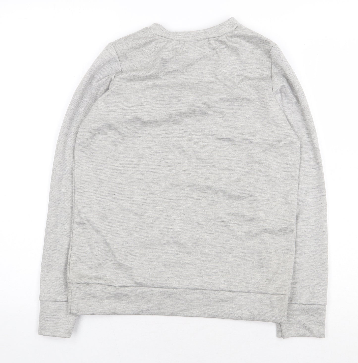 Juliet Womens Grey Polyester Pullover Sweatshirt Size S Pullover