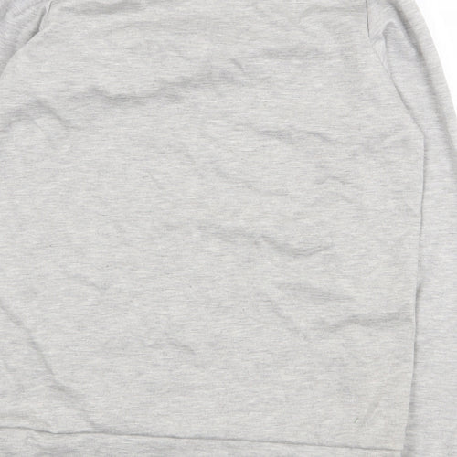 Juliet Womens Grey Polyester Pullover Sweatshirt Size S Pullover