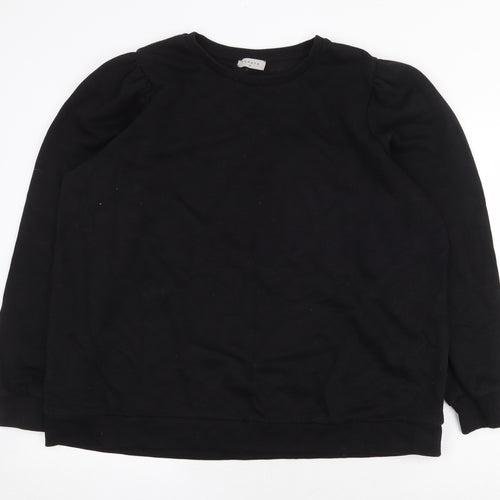 Papaya Womens Black Polyester Pullover Sweatshirt Size 20 Pullover
