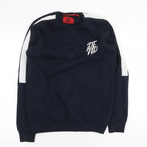 DFND Mens Blue Polyester Pullover Sweatshirt Size S