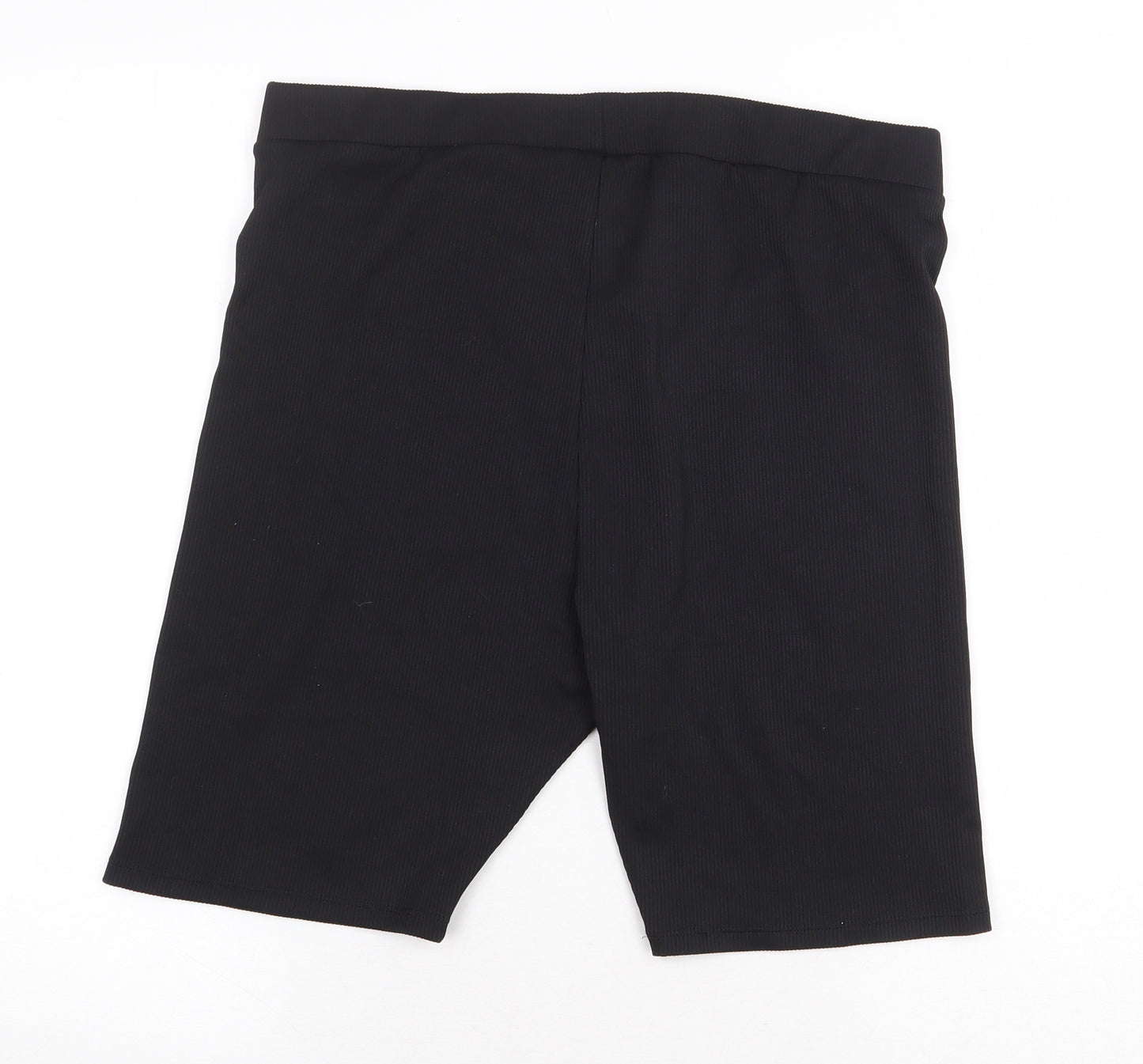 H&M Womens Black Polyester Compression Shorts Size L Regular