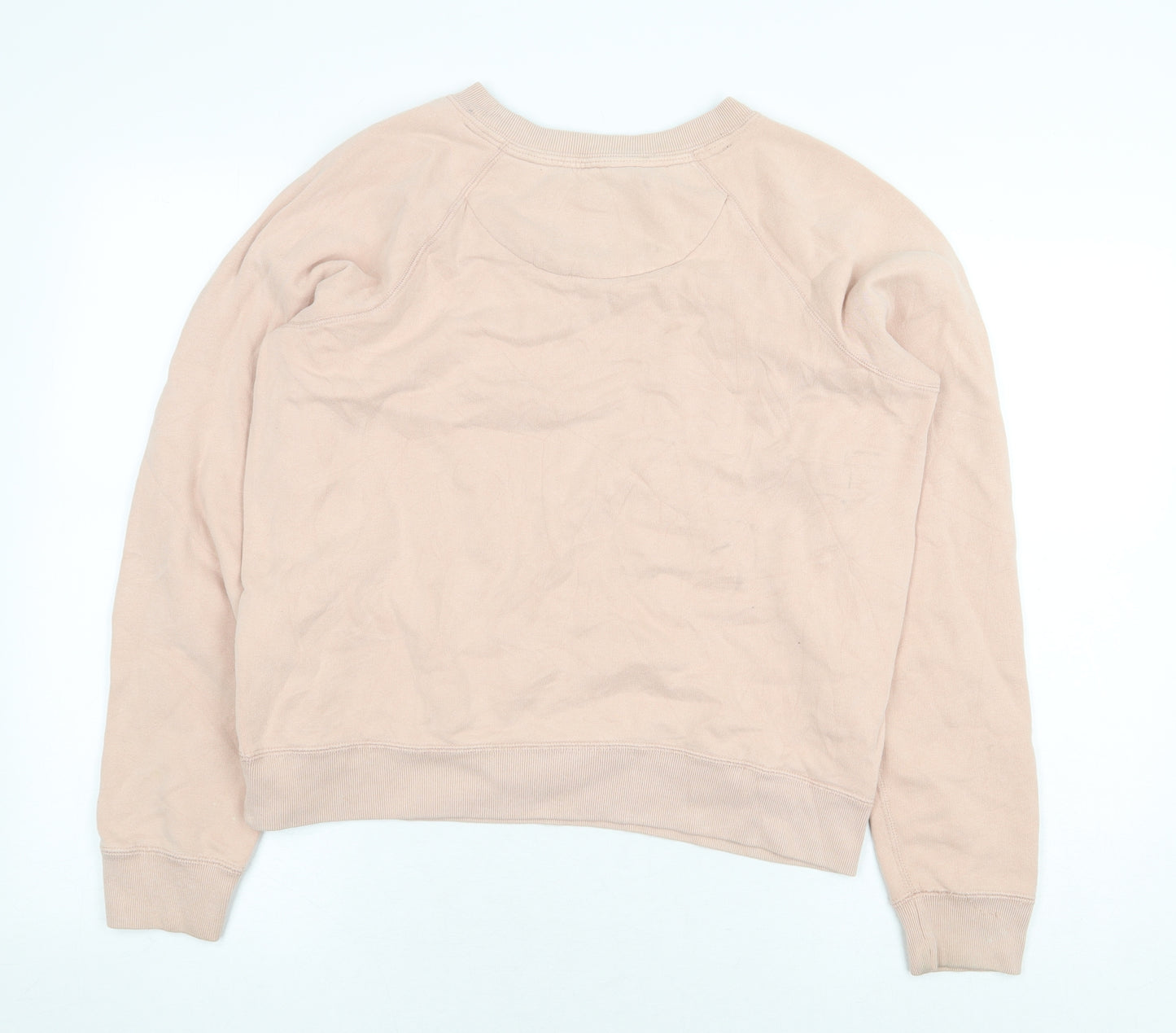Jack Wills Womens Pink Cotton Pullover Sweatshirt Size 10 Pullover - Salcombe Devon