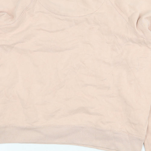 Jack Wills Womens Pink Cotton Pullover Sweatshirt Size 10 Pullover - Salcombe Devon