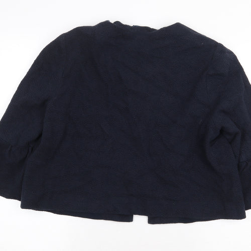 Marks and Spencer Womens Blue Jacket Size 16 Hook & Eye