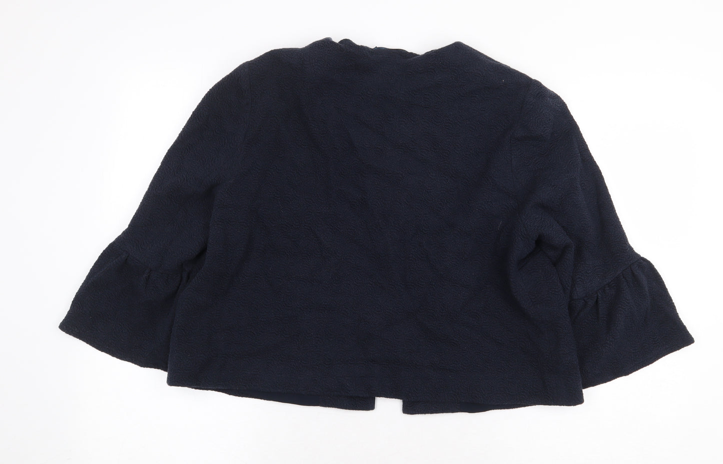 Marks and Spencer Womens Blue Jacket Size 16 Hook & Eye
