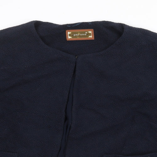 Marks and Spencer Womens Blue Jacket Size 16 Hook & Eye