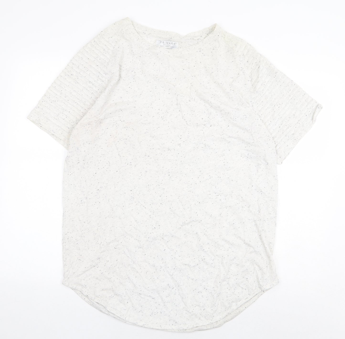 Primark Mens Grey Cotton T-Shirt Size 2XL Round Neck