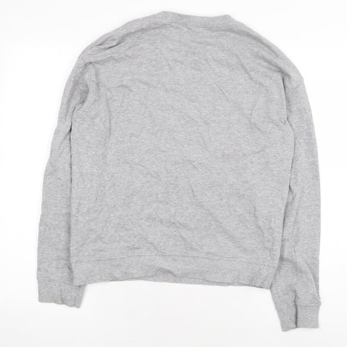 H&M Womens Grey Cotton Pullover Sweatshirt Size M Pullover - Heart