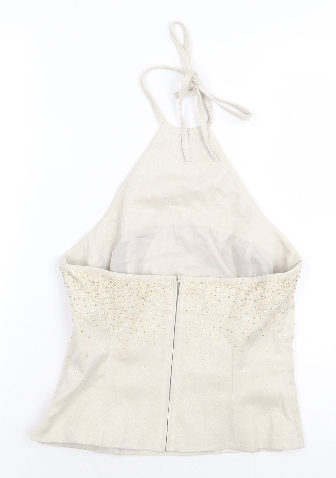 NEXT Womens Grey Polyester Basic Tank Size 10 Halter