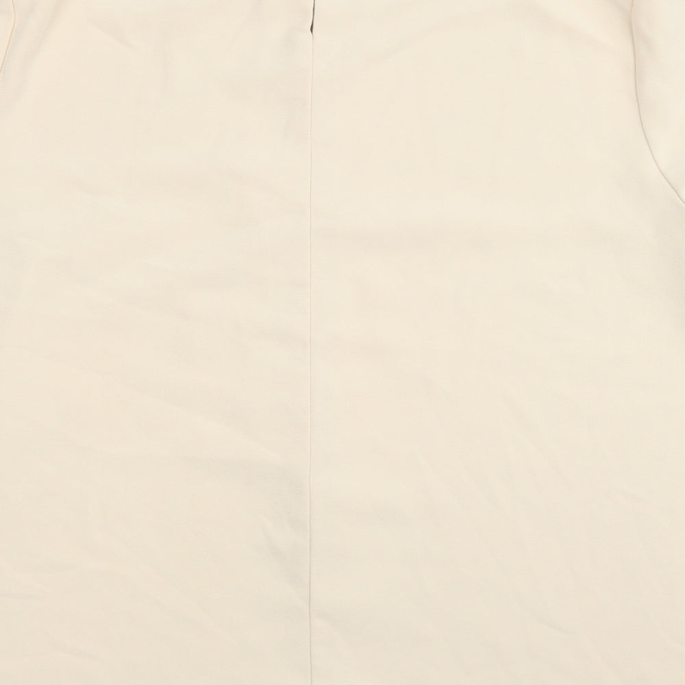 Jaques Vert Womens Ivory Polyester Basic T-Shirt Size 20 Round Neck