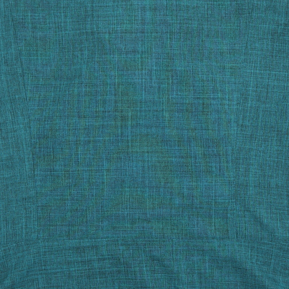 Sag Harbor Womens Green Polyester Basic Button-Up Size 18 Collared