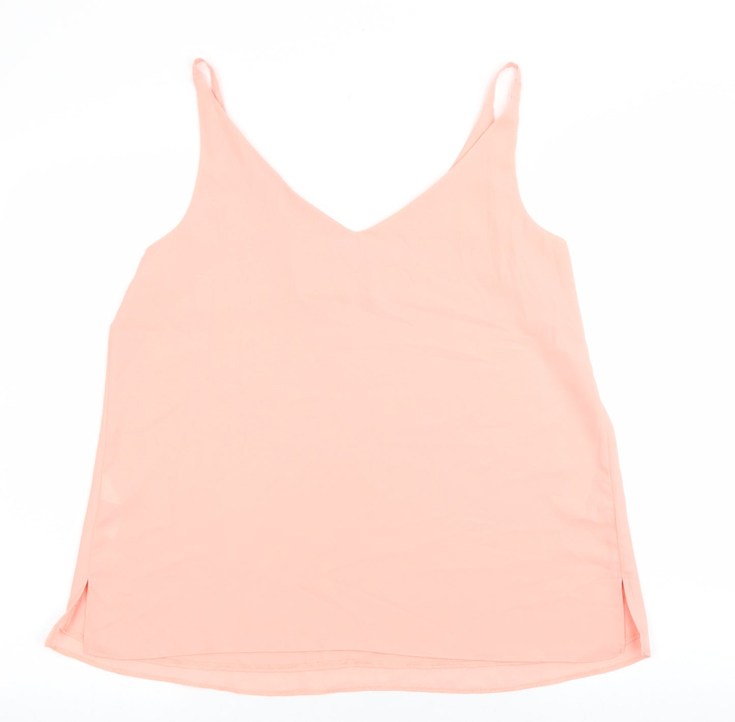 F&F Womens Pink Polyester Camisole Blouse Size 14 V-Neck