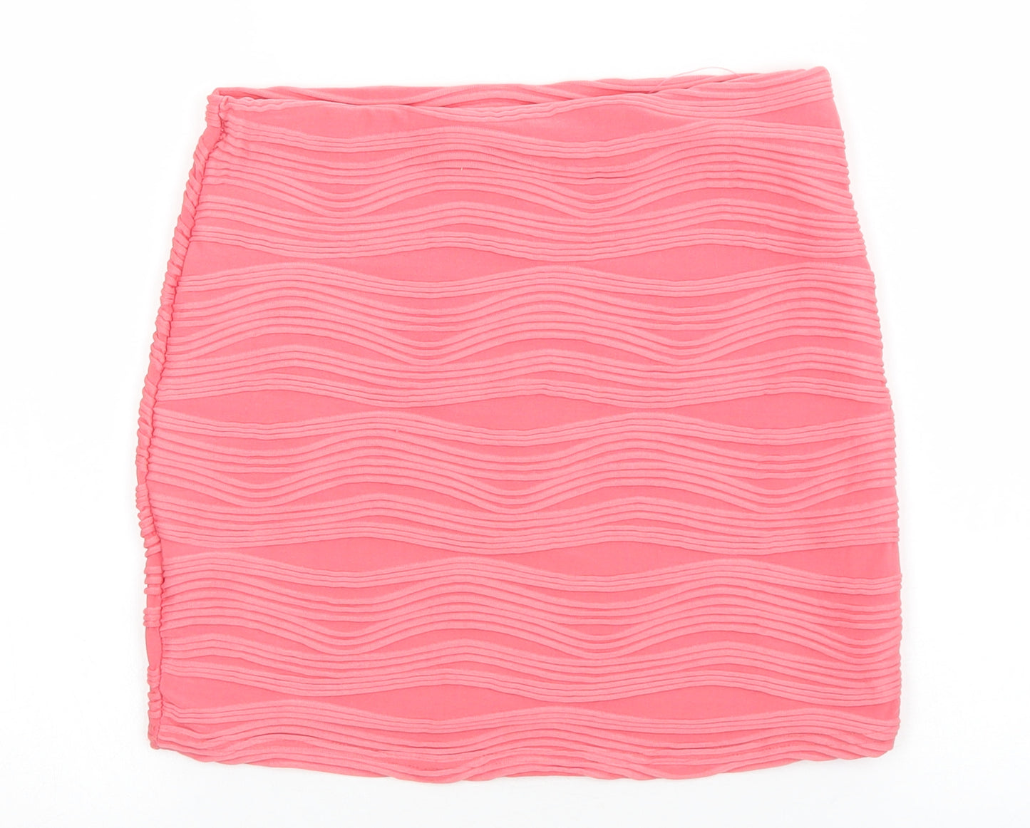 River Island Womens Pink Polyester Bandage Skirt Size 10