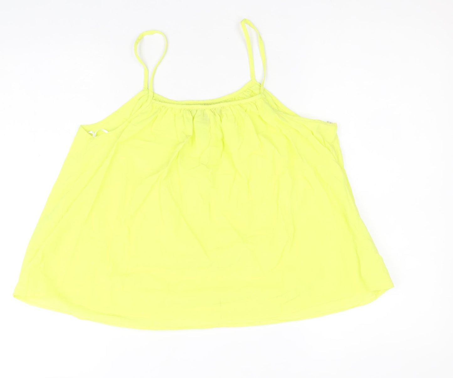 Atmosphere Womens Yellow Polyester Camisole Tank Size 10 Scoop Neck