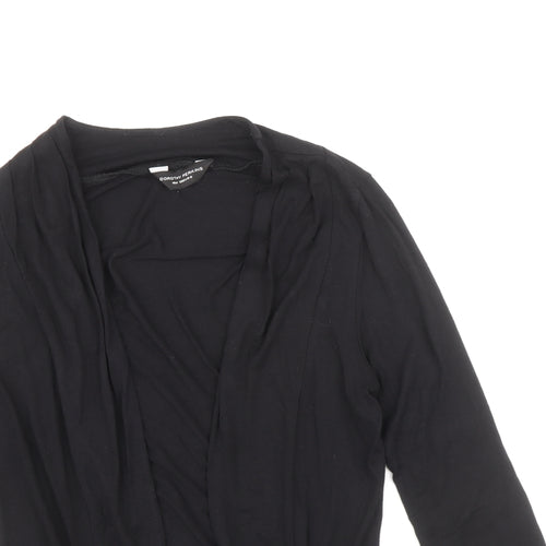 Dorothy Perkins Womens Black V-Neck Polyester Cardigan Jumper Size 10