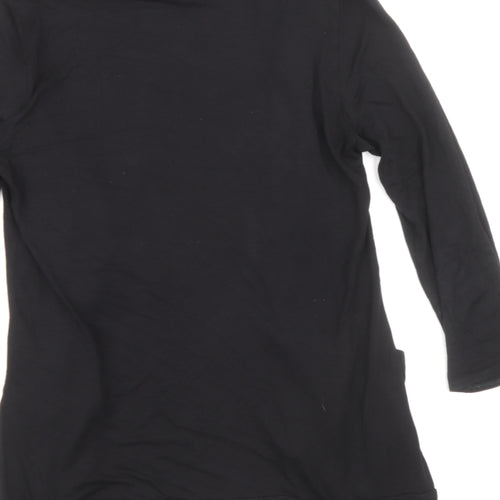 Dorothy Perkins Womens Black V-Neck Polyester Cardigan Jumper Size 10